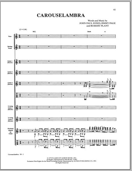 open zoom image for Carouselambra - Guitar TAB, New, Main