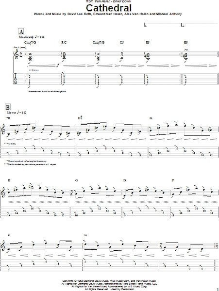 open zoom image for Cathedral - Guitar TAB, New, Main
