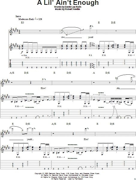 open zoom image for A Lil' Ain't Enough - Guitar Tab Play-Along, New, Main