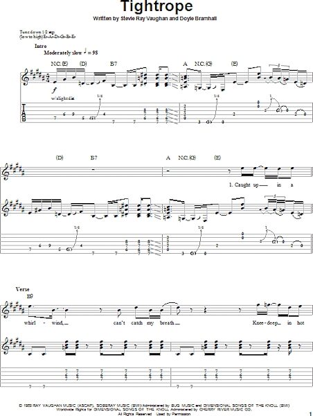 open zoom image for Tightrope - Guitar Tab Play-Along, New, Main