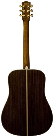 open zoom image for Bedell TB-28-G Dreadnought Acoustic Guitar (with Case), Back--tb-28-g-3