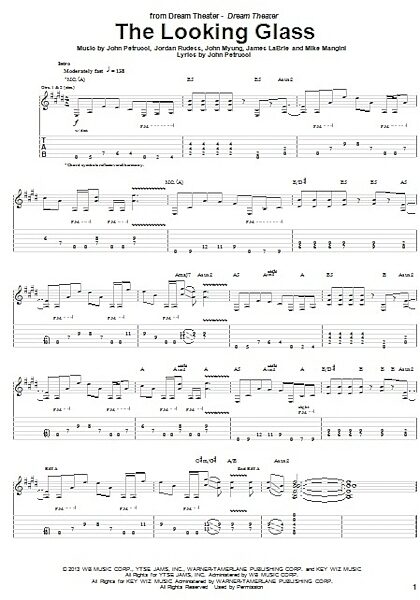 open zoom image for The Looking Glass - Guitar TAB, New, Main