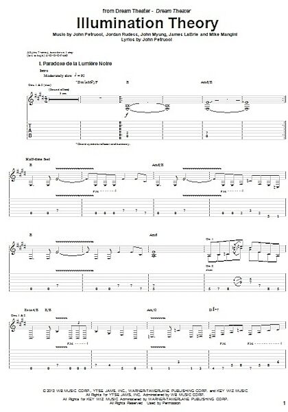 open zoom image for Illumination Theory - Guitar TAB, New, Main