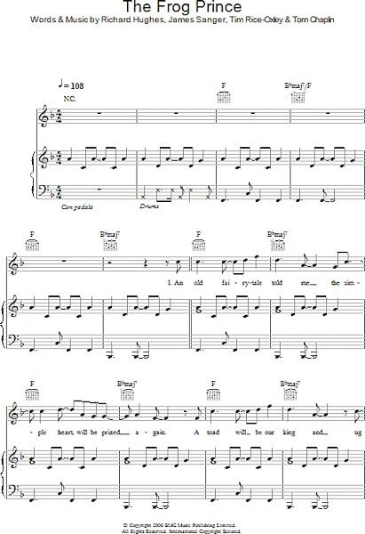 open zoom image for The Frog Prince - Piano/Vocal/Guitar, New, Main