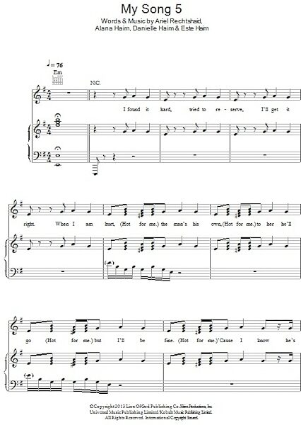open zoom image for My Song 5 - Piano/Vocal/Guitar, New, Main