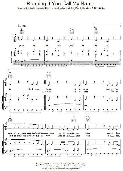 open zoom image for Running If You Call My Name - Piano/Vocal/Guitar, New, Main