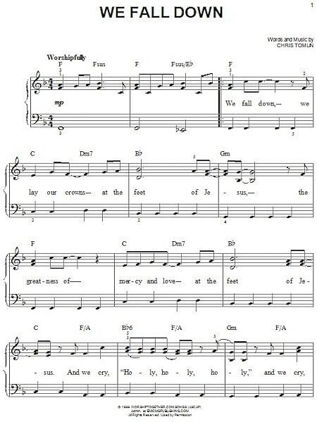open zoom image for We Fall Down - Easy Piano, New, Main