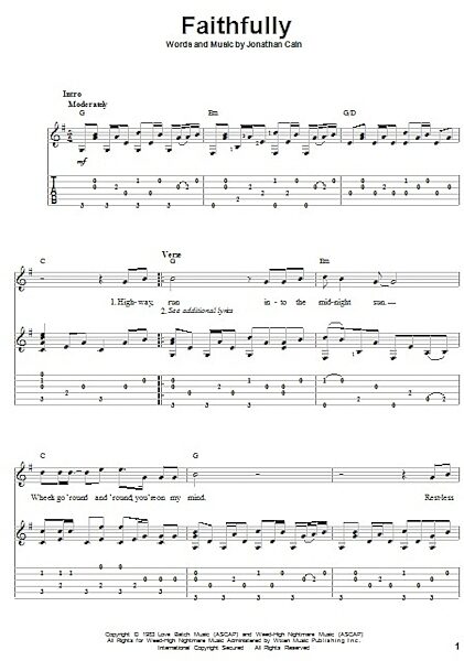 open zoom image for Faithfully - Solo Guitar, New, Main