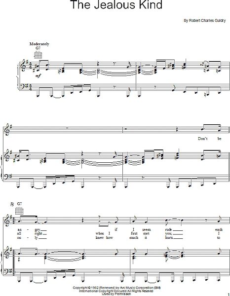 open zoom image for The Jealous Kind - Piano/Vocal/Guitar, New, Main