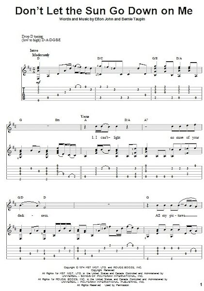 open zoom image for Don't Let The Sun Go Down On Me - Solo Guitar, New, Main