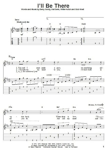 open zoom image for I'll Be There - Solo Guitar, New, Main