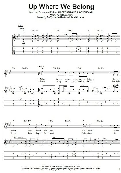 open zoom image for Up Where We Belong - Solo Guitar, New, Main