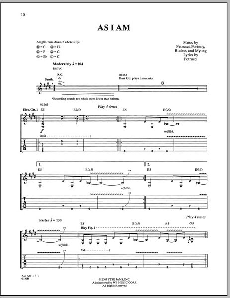 open zoom image for As I Am - Guitar TAB, New, Main