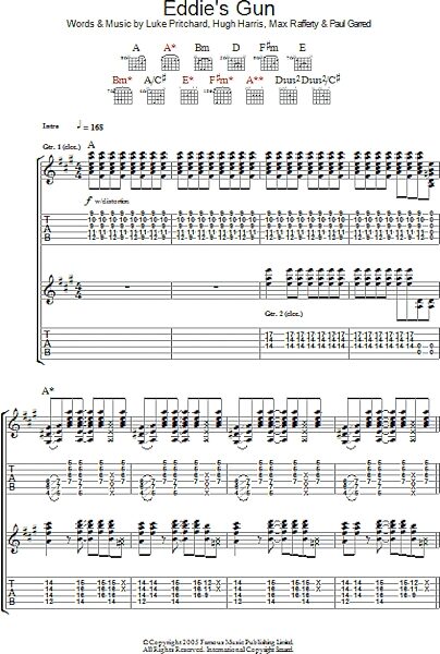 open zoom image for Eddie's Gun - Guitar TAB, New, Main