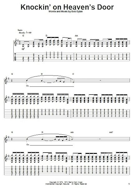 open zoom image for Knockin' On Heaven's Door - Guitar Tab Play-Along, New, Main