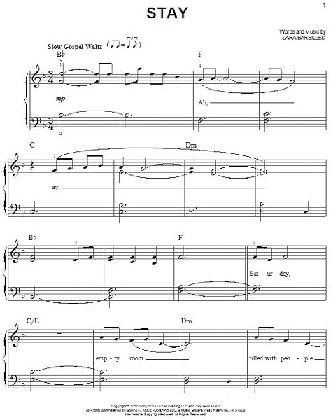 open zoom image for Stay - Easy Piano, New, Main