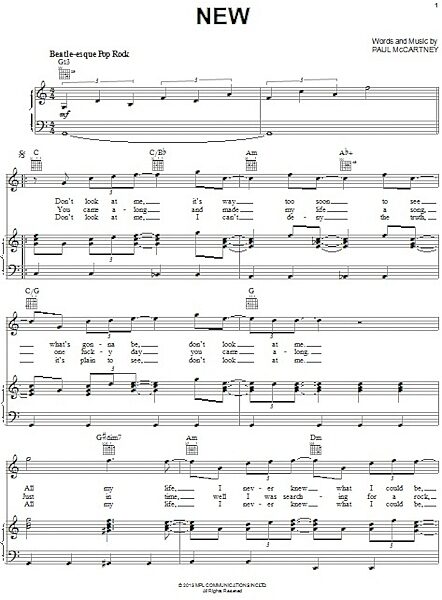 open zoom image for New - Piano/Vocal/Guitar, New, Main