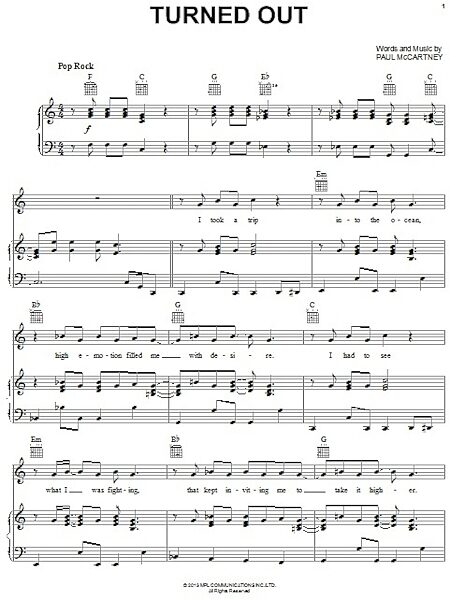 open zoom image for Turned Out - Piano/Vocal/Guitar, New, Main