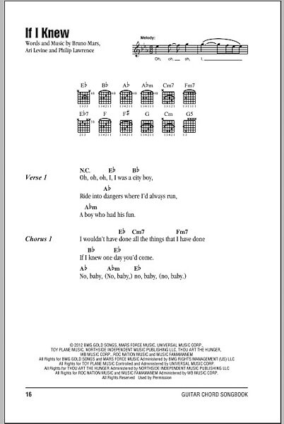 open zoom image for If I Knew - Guitar Chords/Lyrics, New, Main