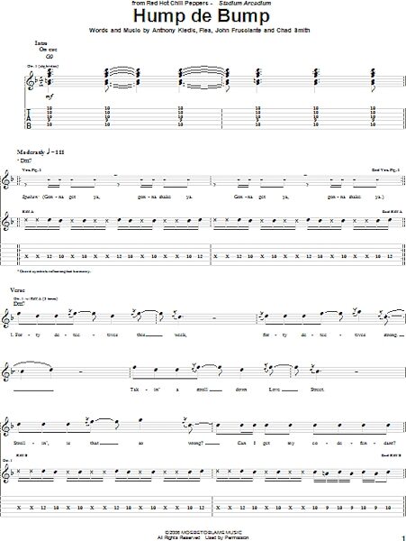 open zoom image for Hump De Bump - Guitar TAB, New, Main