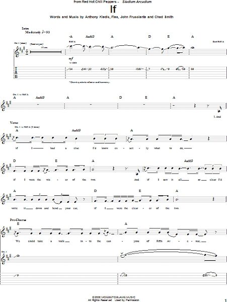 open zoom image for If - Guitar TAB, New, Main