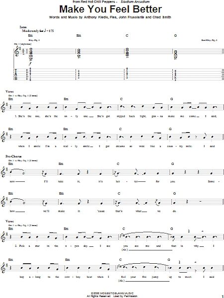 open zoom image for Make You Feel Better - Guitar TAB, New, Main