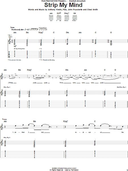 open zoom image for Strip My Mind - Guitar TAB, New, Main