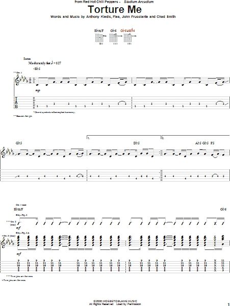 open zoom image for Torture Me - Guitar TAB, New, Main