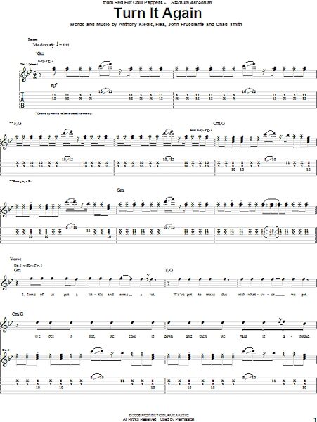 open zoom image for Turn It Again - Guitar TAB, New, Main