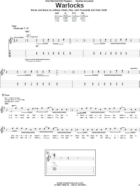 open zoom image for Warlocks - Guitar TAB, New, Main