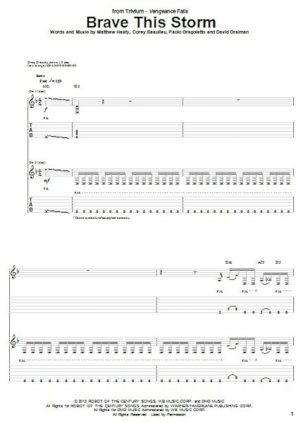 open zoom image for Brave This Storm - Guitar TAB, New, Main