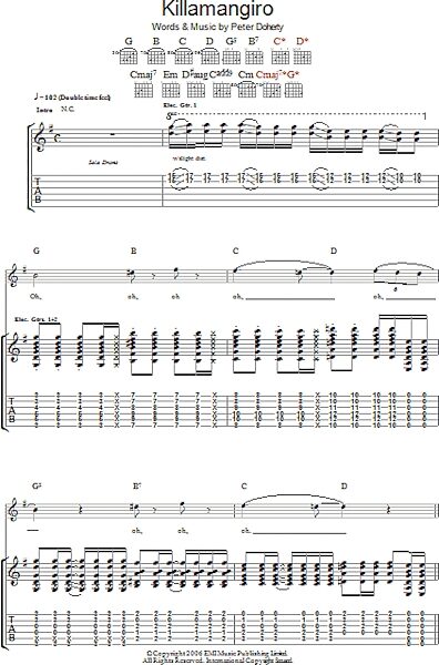open zoom image for Killamangiro - Guitar TAB, New, Main