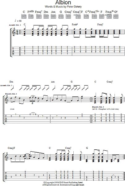open zoom image for Albion - Guitar TAB, New, Main