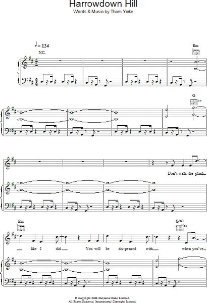 open zoom image for Harrowdown Hill - Piano/Vocal/Guitar, New, Main