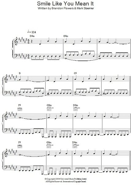 open zoom image for Smile Like You Mean It - Piano/Vocal/Guitar, New, Main