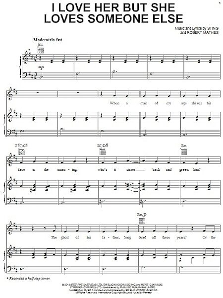open zoom image for I Love Her But She Loves Someone Else - Piano/Vocal/Guitar, New, Main