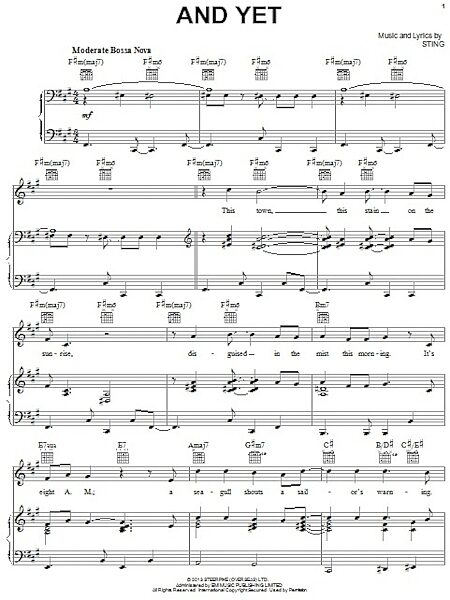 open zoom image for And Yet - Piano/Vocal/Guitar, New, Main