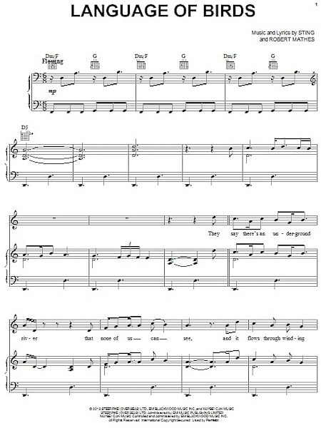 open zoom image for Language Of Birds - Piano/Vocal/Guitar, New, Main