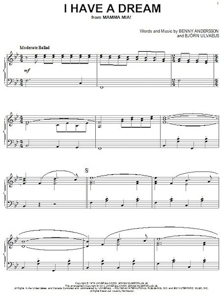 open zoom image for I Have A Dream - Piano Solo, New, Main