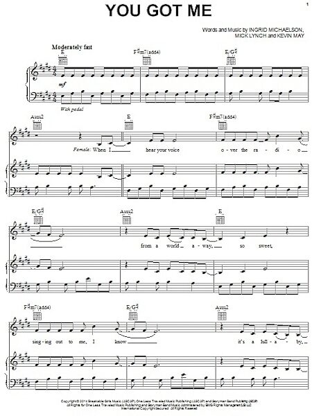 open zoom image for You Got Me - Piano/Vocal/Guitar, New, Main