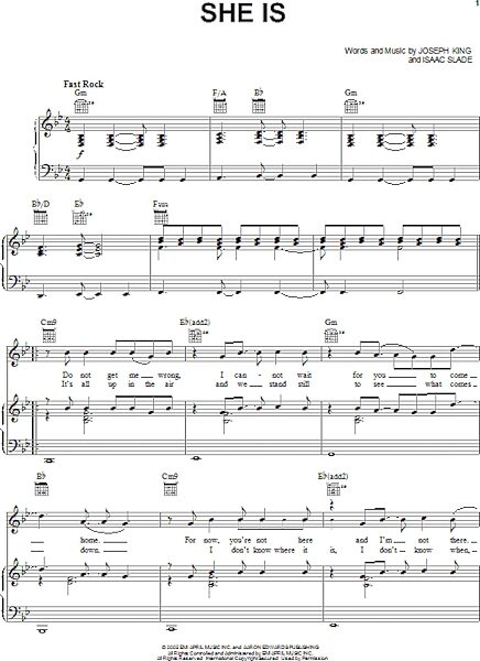open zoom image for She Is - Piano/Vocal/Guitar, New, Main