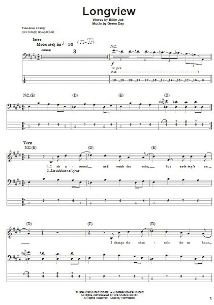 open zoom image for Longview - Bass Tab, New, Main