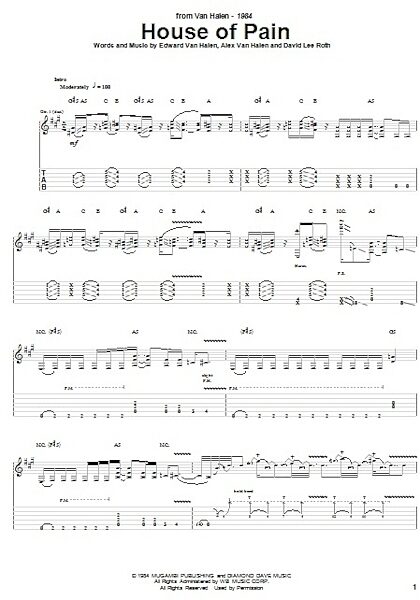 open zoom image for House Of Pain - Guitar TAB, New, Main