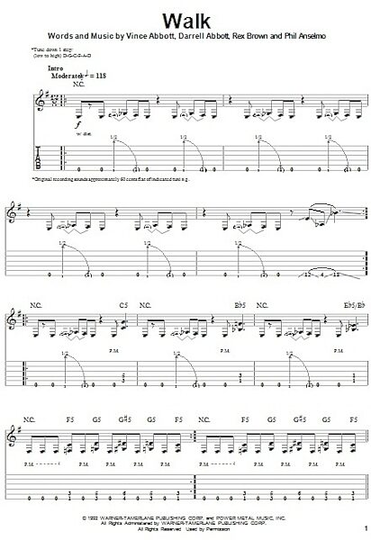open zoom image for Walk - Guitar Tab Play-Along, New, Main