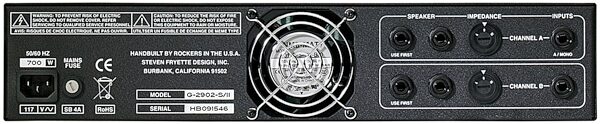 open zoom image for Fryette Two/Ninety/Two Stereo Power Amplifier (2x90 Watts), New, Action Position Back