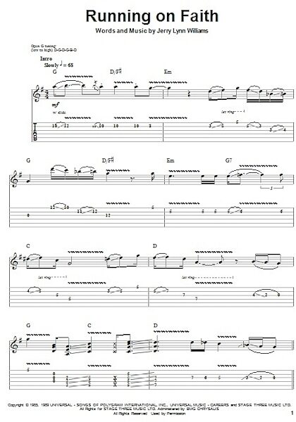 open zoom image for Running On Faith - Guitar Tab Play-Along, New, Main
