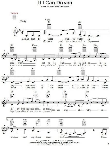 open zoom image for If I Can Dream - Ukulele, New, Main