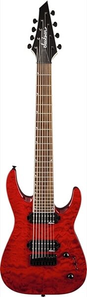open zoom image for Jackson JS Series Dinky Arch Top JS32-8Q DKA HT Electric Guitar (8-String), Transparent Red