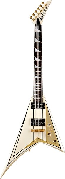 open zoom image for Jackson RR5 Rhoads Pro Electric Guitar, Ivory With Black Pinstripes