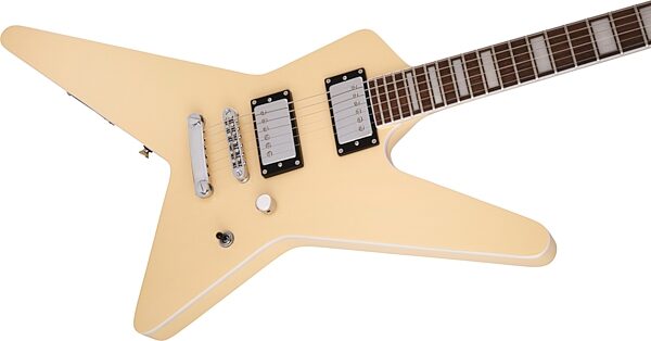 open zoom image for Jackson PRO Series Star Gus G Signature Electric Guitar, Star Ivory, Open Box (Very Good), Action Position Back